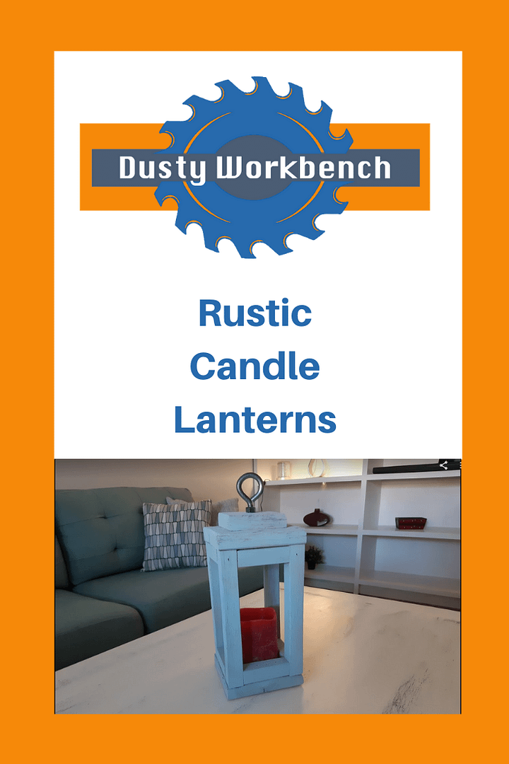 Rustic Wooden Candle Lanterns for Pinterest