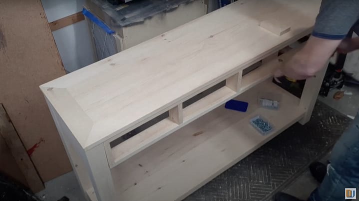 drawer openings for 4 drawer console table