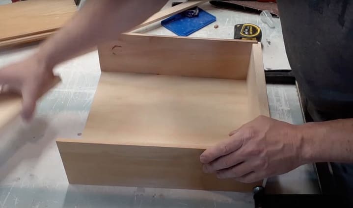 building drawers for 4 drawer console table