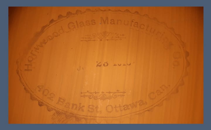 Horwood Glass Manufacturing Co. Stamp